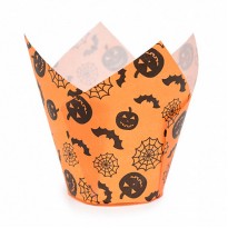 Бумажная форма тюльпан "Хэллоуин"