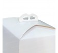 Картонная коробка для кулича или кекса с ручкой для переноски