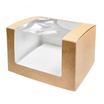 Крафт-коробка с угловым окном