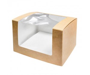 Крафт-коробка с угловым окном