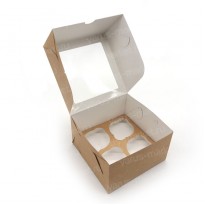 Коробка для 4 капкейков 