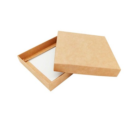 Квадратная крафт коробка для плитки шоколада