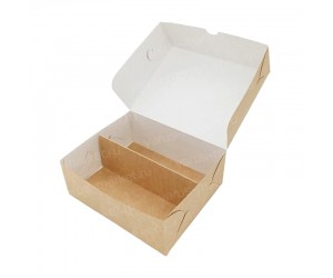 Коробка для макаронс на 2 секции