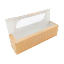 Коробка для макаронс с фигурным окном 
