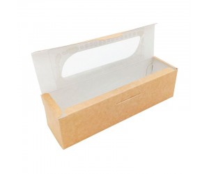 Коробка для макаронс с фигурным окном 