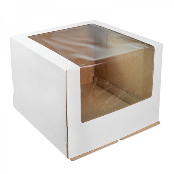 Квадратная коробка с окном