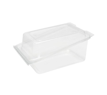 Прозрачный контейнер ракушка для двух кусков торта