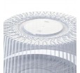 Кондитерский круглый короб из пластика с ребристым узором на крышке для упаковки выпечки