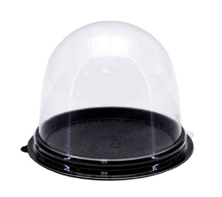 Прозрачный контейнер купол для пирожных, кексов или маффинов