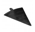 Треугольная картонная сольерка «елочка» с держателем для пирожных и порционных десертов