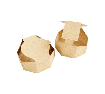 Самосборная круглая коробка из картона для сыра
