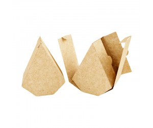 Самосборная треугольная коробка для сыра 