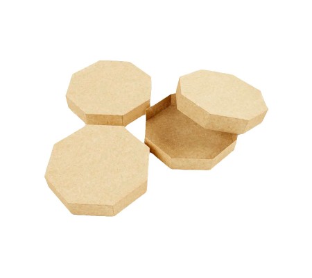 Восьмигранная картонная коробка для сыра со съемой крышкой