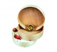 Круглая деревянная коробка из шпона для сыра камамбер или бри