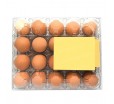 Пластиковый контейнер для яиц на 30 штук с крышкой и внешним замковым механизмом