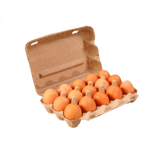 Бумажный контейнер на 15 яиц