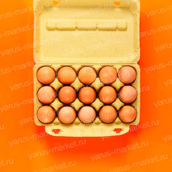 Бумажная упаковка для яиц на 15 ячеек