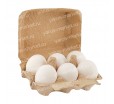 Бумажная упаковка для яиц на 6 ячеек