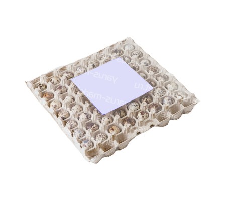 Открытая бугорчатая прокладка для 56 перепелиных яиц из плотного картона
