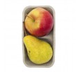 Двухсекционный лоток из пульпекартона для упаковки фруктов и овощей 
