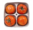Подложка лоток из пульпекартона на 4 секции для упаковки свежих фруктов или овощей