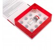 Упаковка из картона для медицинских баночек с клапаном на магните 