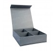 Коробка для упаковки фармацевтических образцов из картона с клапаном на магните