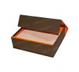 Коробка для упаковки фармацевтических образцов из картона с клапаном на магните