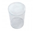 Прозрачный тубус с крышкой из жесткого пластика для упаковки товаров