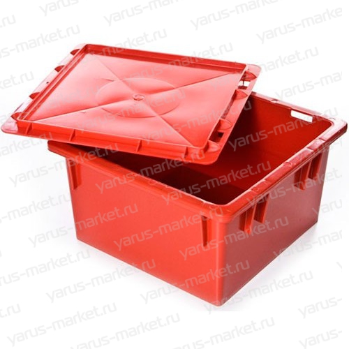 Пластиковый ящик, 385х385х225 мм., для кондитерских изделий