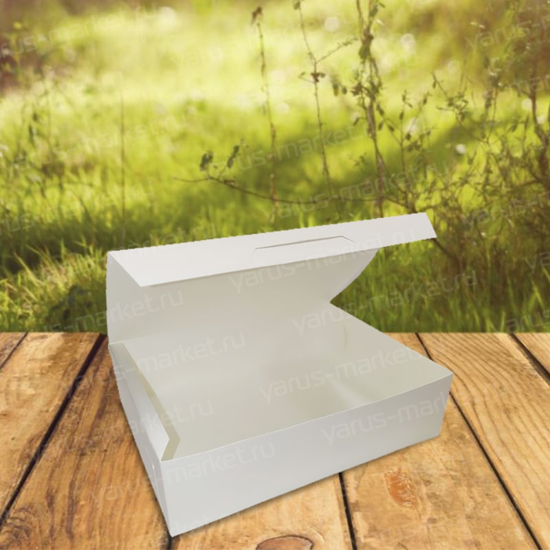 Самосборная коробка шкатулка из мелованного картона
