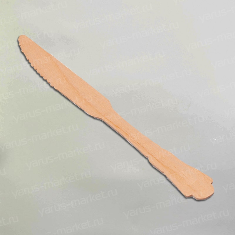 Деревянный нож с фигурной ручкой