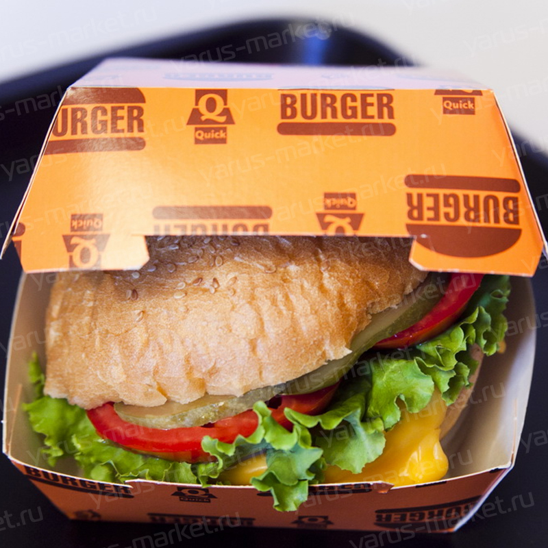 Коробка для гамбургера, 130х130х90 мм