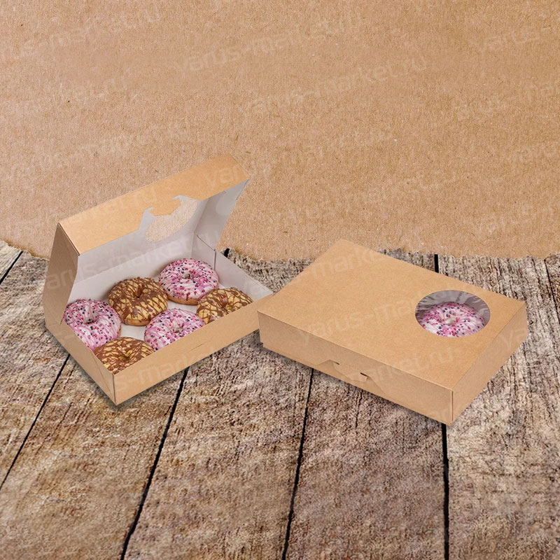 Картонная коробка для пончиков