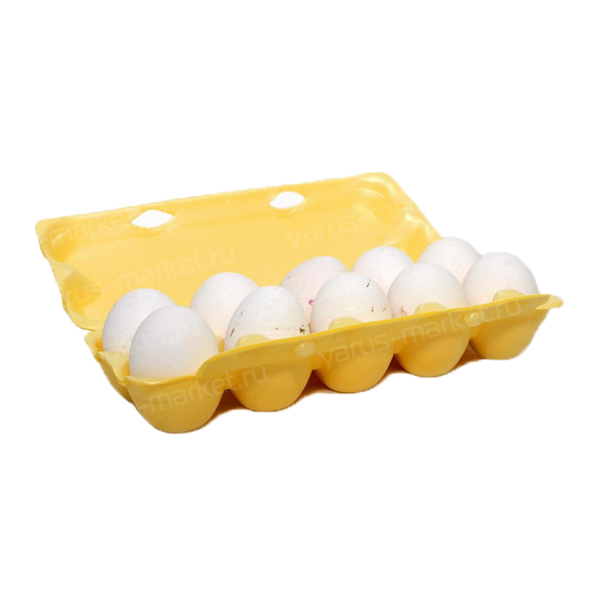 Желтый контейнер для яиц из ВПС, 230х105х65 мм
