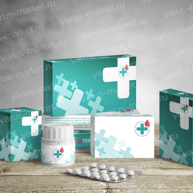 Картонная упаковка для медицины и фармацевтики